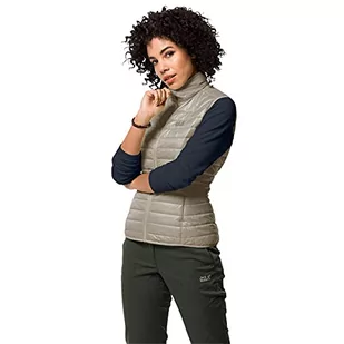 Jack Wolfskin Damska kamizelka Jwp W, Pyłoszczelny szary, XS - Kamizelki damskie - miniaturka - grafika 1