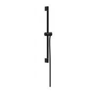 Zestawy prysznicowe - HANSGROHE 24400670 Unica Drążek prysznicowy Pulsify S 65 cm z suwakiem PushSlider i wężem prysznicowym Isiflex 160cm Czarny Matowy - miniaturka - grafika 1