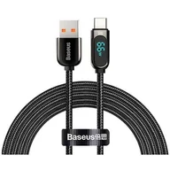 Kable USB - Baseus Kabel USB do USB-C Display 66W 2m czarny CASX020101 - miniaturka - grafika 1