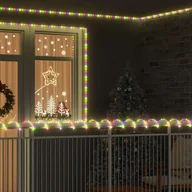 Oświetlenie świąteczne - vidaXL Lina świetlna z 120 diodami LED Wielokolorowe 5 m PVC - miniaturka - grafika 1