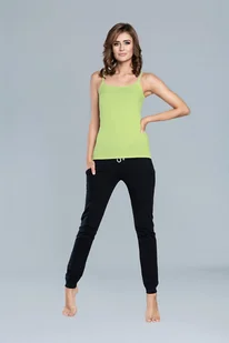 Italian Fashion Koszulka damska IBIZA wąskie ramiączko limonka - M - Bluzki damskie - miniaturka - grafika 1