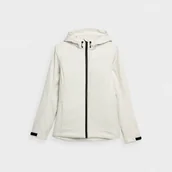 Kurtki damskie - Damska kurtka narciarska OUTHORN OTHAW22TTJAF008 - kremowa - miniaturka - grafika 1