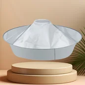 Peleryny fryzjerskie - TEMU Regulowany kapelusz fryzjerski, składany pokrowiec na włosy do fryzjera i użytku domowego, odpowiedni na wszystkie pory roku, wielokrotnego - miniaturka - grafika 1