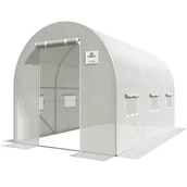Szklarnie ogrodowe - Tunel foliowy 2x3,5x2 - 7m2 Biały - miniaturka - grafika 1