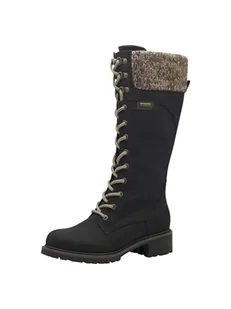 Tamaris Damskie 1-26623-43 modne kozaki, czarne, 36 EU, czarny, 36 EU - Kozaki damskie - miniaturka - grafika 1