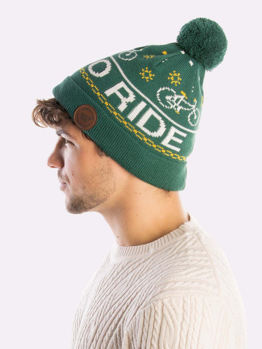 czapka zimowa BORN TO RIDE o idealny prezent dla rowerzysty