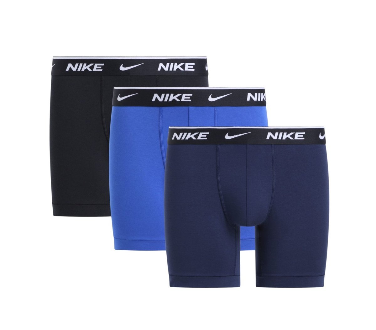 NIKE BOKSERKI MĘSKIE BOXER BRIEF 3P CZARNE/KOBALTOWE/GRANATOWE r.M