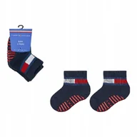 Skarpetki damskie - Tommy Hilfiger Skarpety Skarpetki Dziecięce 2 Pary Granatowe R.23-26 - miniaturka - grafika 1