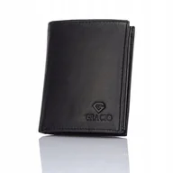 Portfele - Skórzany Męski Gracio Portfel Duży RFID CZARNY - miniaturka - grafika 1