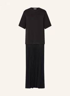 Inwear Sukienka Laicentiw Z Mieszanki Materiałów, Z Plisami schwarz - Sukienki - miniaturka - grafika 1