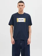 Koszulki męskie - Jack & Jones Koszulka w kolorze granatowym - miniaturka - grafika 1