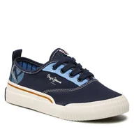 Trampki damskie - Pepe jeans Tenisówki Ottis Bamba PBS30525 Navy 595 - miniaturka - grafika 1