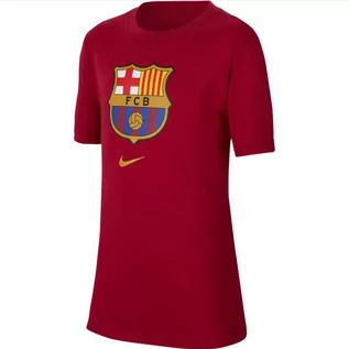 Koszulki sportowe męskie - Nike, Koszulka dziecięca, FC Barcelona B NK Tee Evergreen Crest CD3199 620, czerwony, rozmiar M - grafika 1