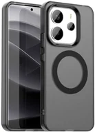 Etui i futerały do telefonów - Etui Supero do Xiaomi Redmi Note 14 4G Magsafe, czarno-półprzezroczyste - miniaturka - grafika 1