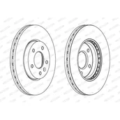 Tarcze hamulcowe - FERODO (FEDERAL-MOGUL) Tarcza hamulcowa (FEDERAL-MOGUL) DDF1870 - miniaturka - grafika 1