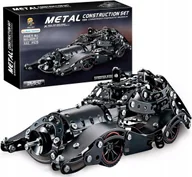 Zabawki zdalnie sterowane - BATMOBILE MODEL DO SKŁADANIA METALOWY POJAZD BATMAN BATMOBIL 332 ELEM - miniaturka - grafika 1