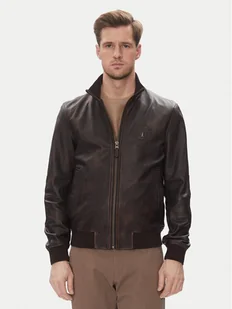 Aeronautica Militare Kurtka skórzana 251PN5043PL199 Brązowy Regular Fit - Kurtki męskie - miniaturka - grafika 1