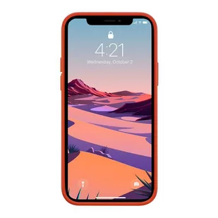 Crong Color Cover - Etui iPhone 12 Pro Max (czerwony) - Etui i futerały do telefonów - miniaturka - grafika 3