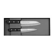 Noże kuchenne - Tojiro Basic VG-10 Zestaw Nóż Santoku 16,5 cm + uniwersalny 13,5 cm - miniaturka - grafika 1