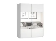 Szafy - Szafa przesuwna 120 z lustrem BETA 2D / 22971654 / biały - miniaturka - grafika 1