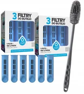 Wkłady filtrujące - Filtr do butelki Dafi Soft Solid niebieski 6 szt + szczoteczka do mycia - miniaturka - grafika 1