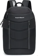 Plecaki - Plecak damski i męski AspenSport czas wolny/szkoła/sport/praca 22 litry czarny - miniaturka - grafika 1