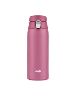 Emsa TRAVEL MUG light thermal mug 0.4 liters pink, flip lid - Akcesoria i części AGD - miniaturka - grafika 1