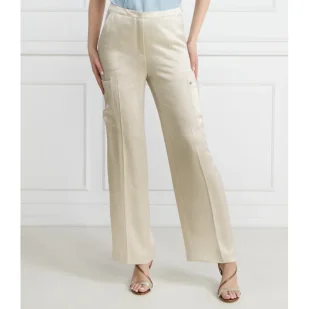 Marc Cain Spodnie cargo | Straight fit - Spodnie damskie - miniaturka - grafika 1