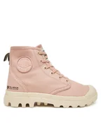 Botki męskie - Palladium Trapery Pampa Hi Zip Organic 79101-605-M Różowy - miniaturka - grafika 1