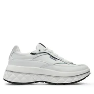 Sneakersy damskie - Sneakersy Guess Kyrki FLTKYR LEA12 Biały - miniaturka - grafika 1