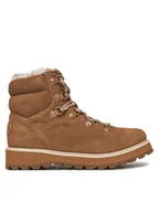 Botki damskie - Roxy Botki ARJB700758 Brązowy - miniaturka - grafika 1