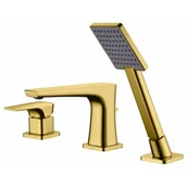 Baterie wannowe i prysznicowe - Blue Water Bateria wannowa 3-otworowa MONACO MON-BWW.080 kolor złoty BW-5901730616170) - miniaturka - grafika 1