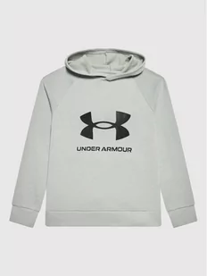 Under Armour Bluza Rival Fleece 1357585 Szary Relaxed Fit - Bluzy dla chłopców - miniaturka - grafika 1