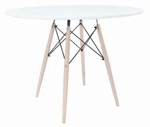 STÓŁ TODI OKRĄGŁY 100CM ▪️ 3368 ▪️ BIAŁY - Stoły - miniaturka - grafika 1