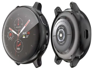 Alogy Etui silikonowe case do Galaxy Watch Active 2 44mm Czarne + 4x 3MK Folia ochronna - Akcesoria do smartwatchy - miniaturka - grafika 10
