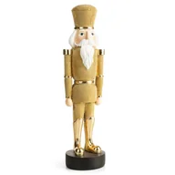 Ozdoby bożonarodzeniowe - Świąteczna figurka dziadek do orzechów, 199 10X10X37  złoty - miniaturka - grafika 1