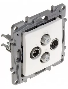 GNIAZDO KOŃCOWE LE-764566 R-TV + 2xSAT Niloe LEGRAND - Pozostałe akcesoria sieciowe - miniaturka - grafika 1