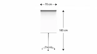 OUTLET Flipchart magnetyczny mobilny na kółkach 100x70 cm PREMIUM - Biuro i firma OUTLET - miniaturka - grafika 1