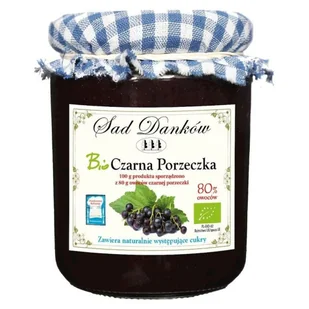 Sad Danków Czarna porzeczka 80% bio 260 g - - Dżem - miniaturka - grafika 2
