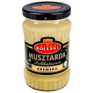 Roleski, Musztarda kremska, bezglutenowa, 175 g - Musztardy - miniaturka - grafika 1