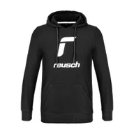 Bluzy sportowe męskie - Bluza dresowa męska Reusch Hoodie czarna - miniaturka - grafika 1