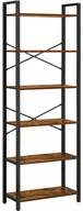 Regały - Metalowy regał w stylu loft rustykalny brąz Acove 4X - miniaturka - grafika 1