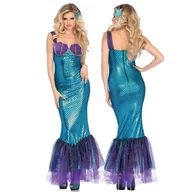 Stroje karnawałowe - Strój Sukienka Syrena Syrenka Arielka Dla Dorosłych Cosplay Xs / S 158/164  Cm - miniaturka - grafika 1