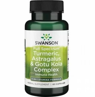 Full Spectrum Turmeric Astragalus Gotu Kola (60 kaps.) - Suplementy diety - miniaturka - grafika 1