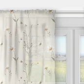 Firany - Firana SPRING wzór SP25 stokrotki 140 x 260 cm - miniaturka - grafika 1