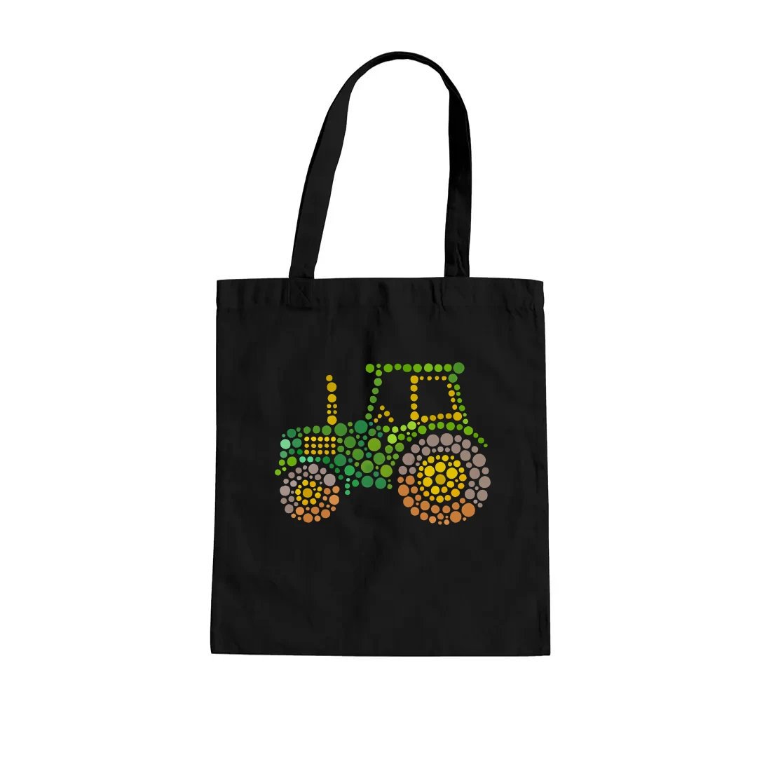 Traktor - dzień kropki - torba na prezent