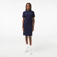 Sukienki - Damska Sukienka LACOSTE DRESSES EF7767.166 – Granatowy - miniaturka - grafika 1