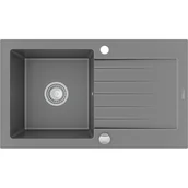 Zlewozmywaki - Mexen Pablo zlewozmywak granitowy 1-komorowy z ociekaczem 752 x 436 mm, szary - 6510751010-71 - miniaturka - grafika 1