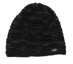 CZAPKA ZIMOWA MEL produkt polski czarno-szara - Czapki damskie - miniaturka - grafika 1