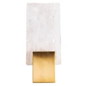 Lampy ścienne - Ścienny kinkiet do salonu Vetro W0360 Maxlight LED 3W 3000K szklany złoty przezroczysty - miniaturka - grafika 1